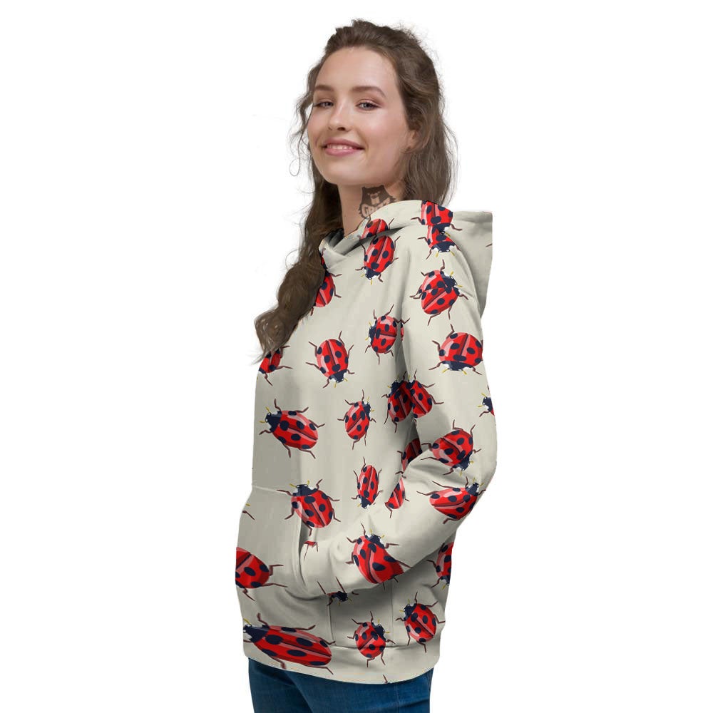 Ladybird Little Print Pattern Women's Hoodie-grizzshop