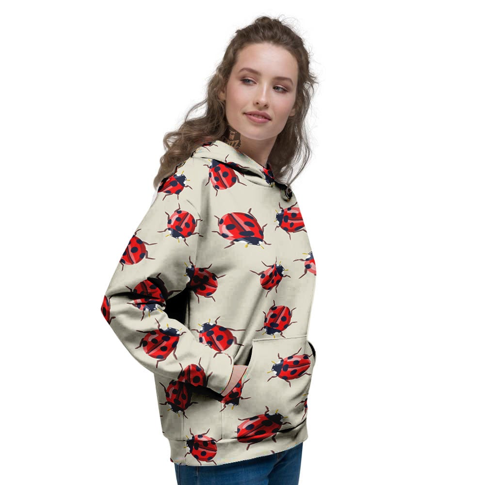 Ladybird Little Print Pattern Women's Hoodie-grizzshop