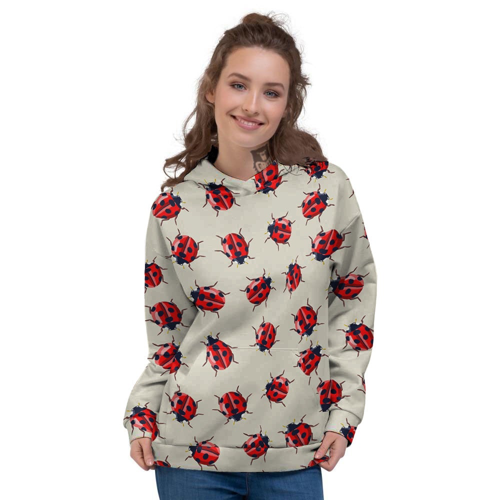 Ladybird Little Print Pattern Women's Hoodie-grizzshop