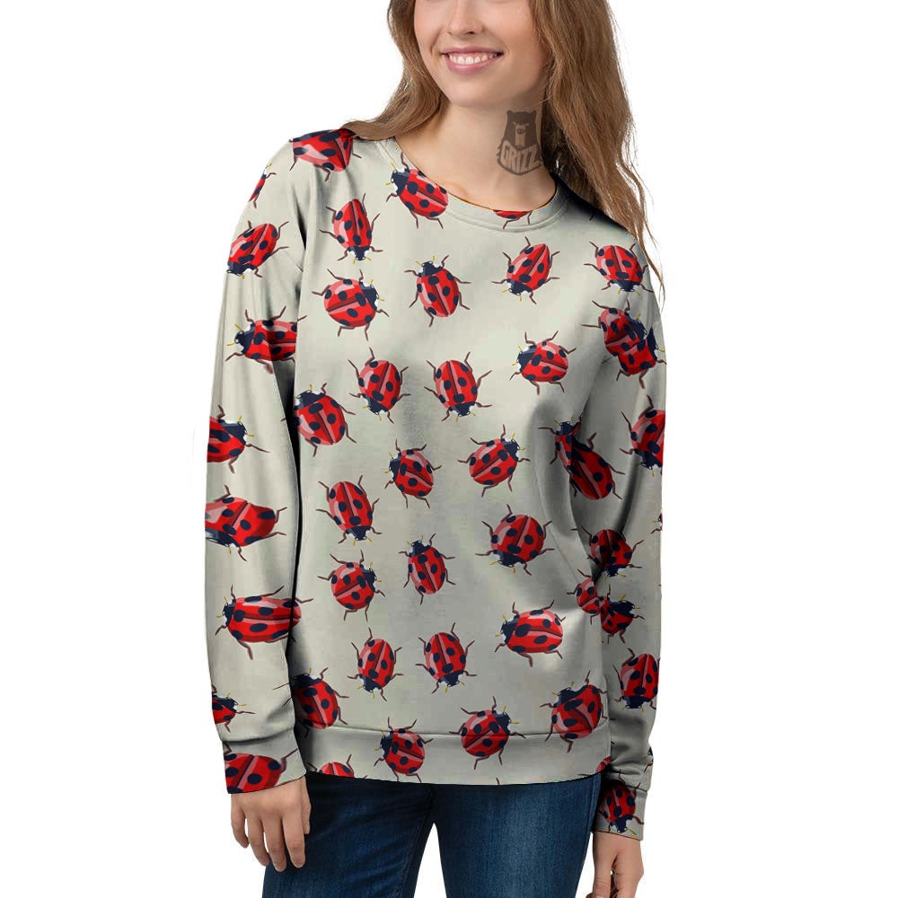 Ladybird Little Print Pattern Women's Sweatshirt-grizzshop