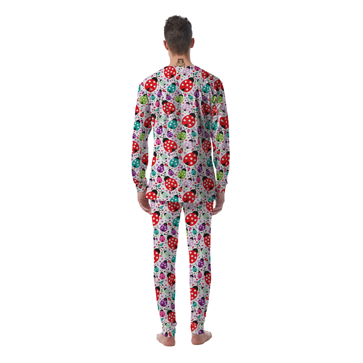 Ladybug Cute Print Pattern Men's Pajamas-grizzshop