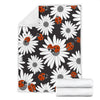 Ladybug Daisy Pattern Print Blanket-grizzshop