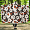 Ladybug Daisy Pattern Print Hooded Blanket-grizzshop