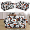 Ladybug Daisy Pattern Print Loveseat Cover-grizzshop