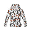 Ladybug Daisy Pattern Print Men Pullover Hoodie-grizzshop