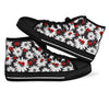 Ladybug Daisy Pattern Print Men Women's High Top Shoes-grizzshop