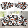 Ladybug Daisy Pattern Print Sofa Covers-grizzshop