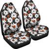 Ladybug Daisy Pattern Print Universal Fit Car Seat Cover-grizzshop