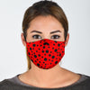 Ladybug Pattern Print Face Mask-grizzshop