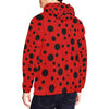 Ladybug Pattern Print Men Pullover Hoodie-grizzshop