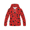 Ladybug Pattern Print Men Pullover Hoodie-grizzshop