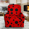 Ladybug Pattern Print Recliner Cover-grizzshop