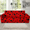 Ladybug Pattern Print Sofa Covers-grizzshop