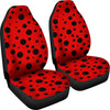 Ladybug Pattern Print Universal Fit Car Seat Cover-grizzshop