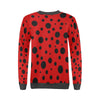 Ladybug Pattern Print Women's Sweatshirt-grizzshop