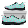 Ladybug Pink Print Pattern Black Sneaker-grizzshop