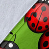 Ladybug Print Pattern Blanket-grizzshop