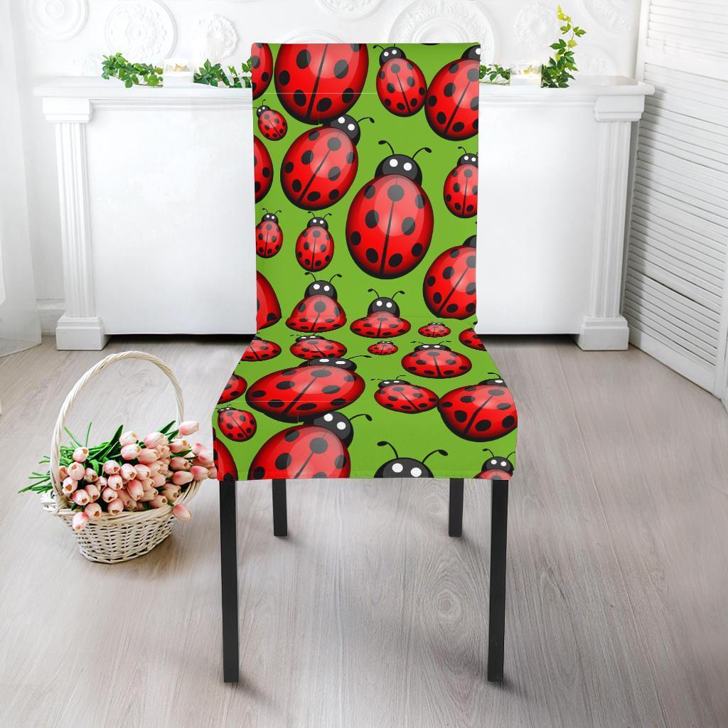 Ladybug Print Pattern Chair Cover-grizzshop