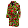 Ladybug Print Pattern Men Long Robe-grizzshop