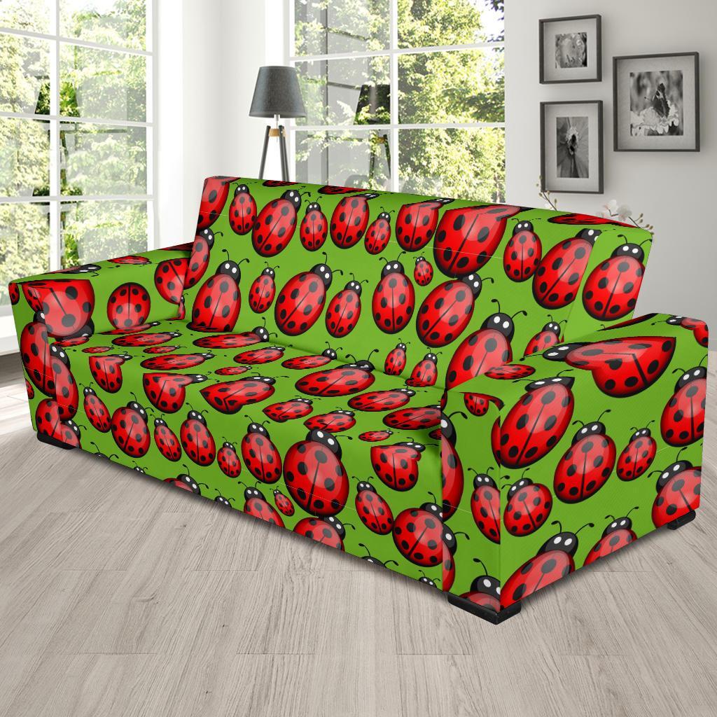 Ladybug Print Pattern Sofa Covers-grizzshop