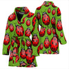 Ladybug Print Pattern Women Long Robe-grizzshop