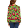 Ladybug Print Pattern Women's Sweatshirt-grizzshop