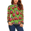 Ladybug Print Pattern Women's Sweatshirt-grizzshop