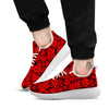 Ladybug Red Print Pattern White Athletic Shoes-grizzshop