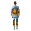 Lake Autumn Print Men's Pajamas-grizzshop