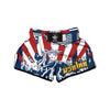 Land Of Liberty American Print Muay Thai Boxing Shorts-grizzshop