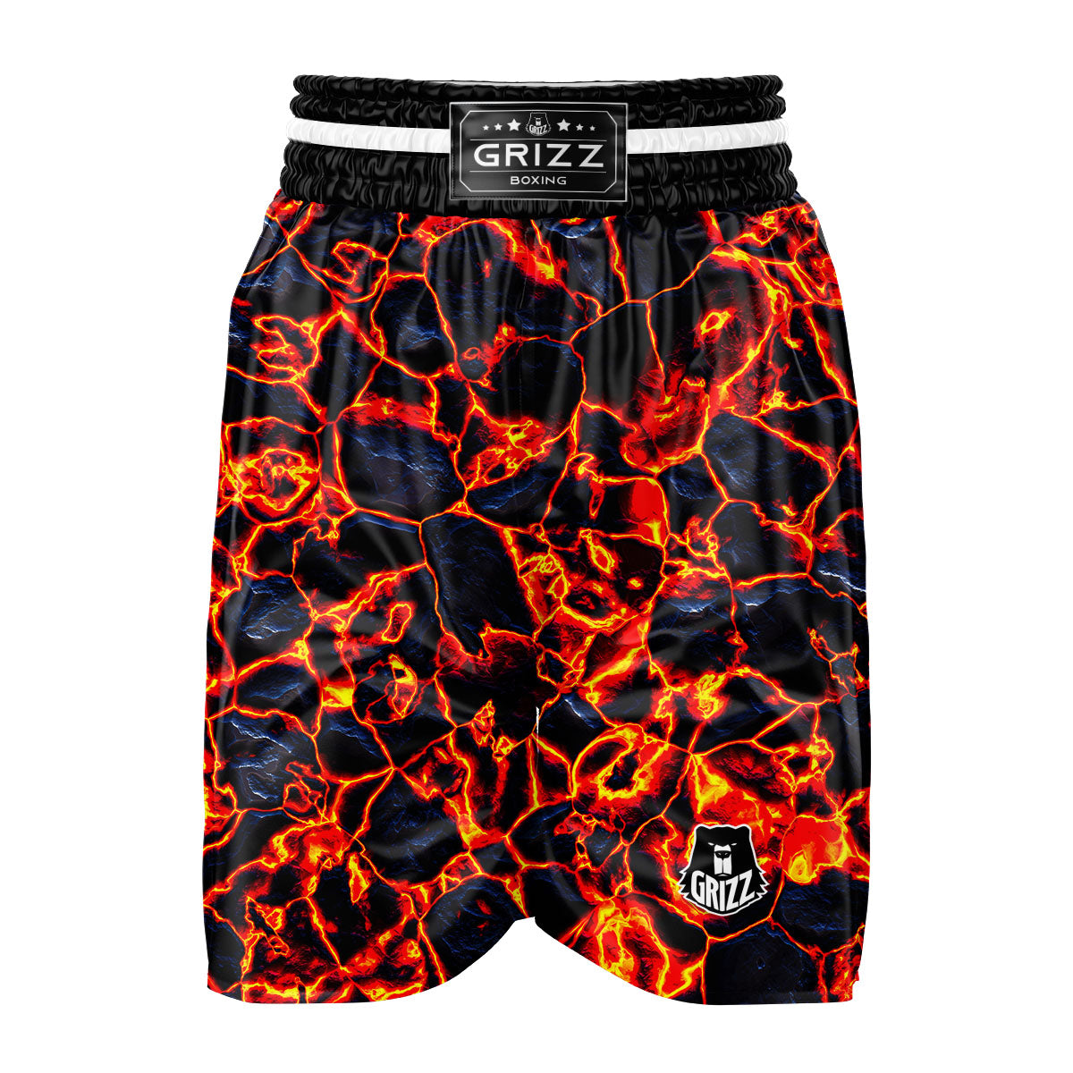 Lava Molten Print Boxing Shorts-grizzshop