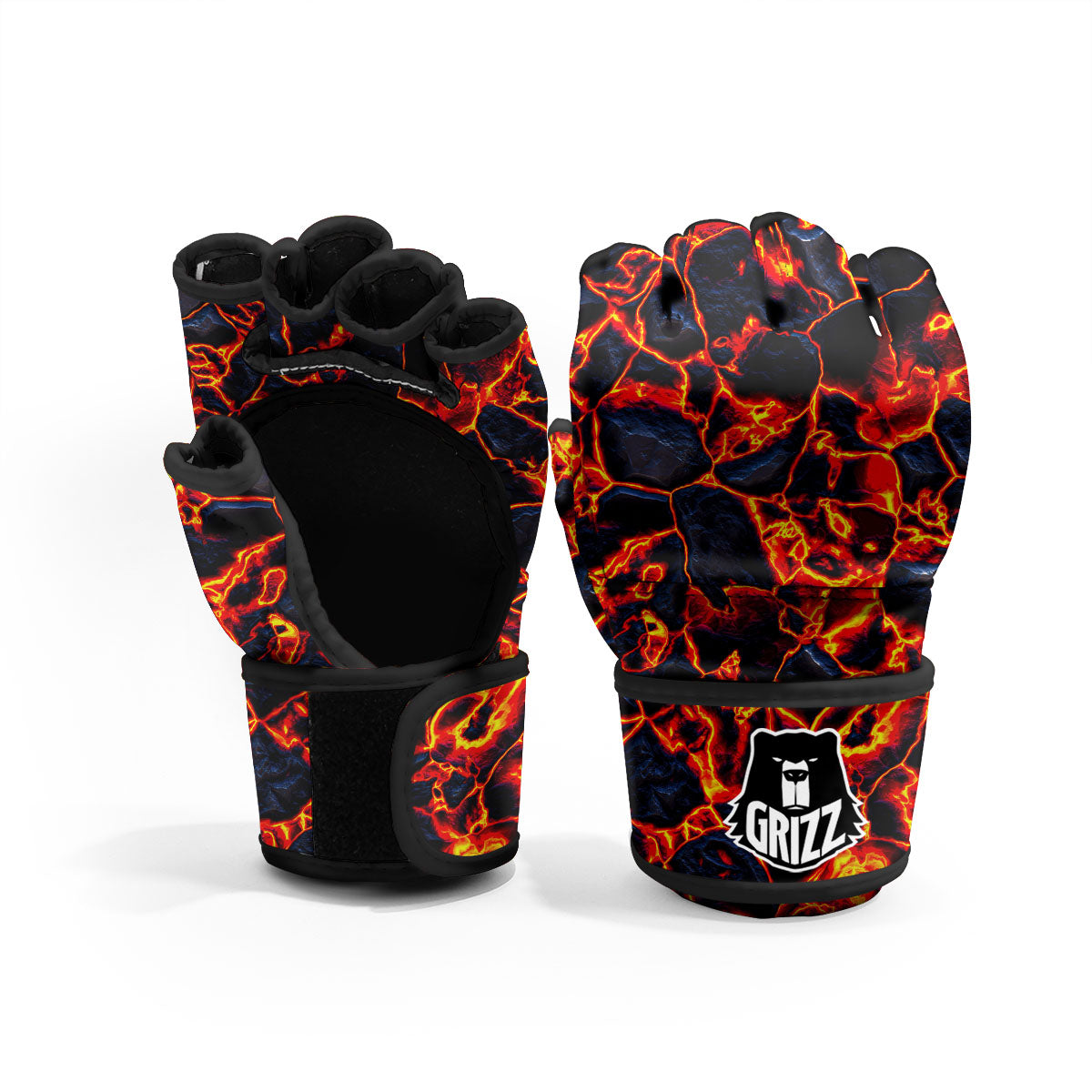 Lava Molten Print MMA Gloves-grizzshop