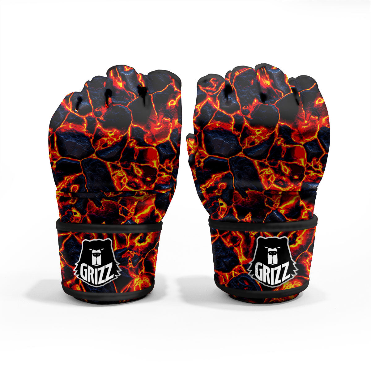 Lava Molten Print MMA Gloves-grizzshop