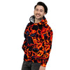 Lava Molten Print Men's Hoodie-grizzshop