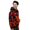 Lava Molten Print Men's Hoodie-grizzshop