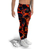 Lava Molten Print Men's Leggings-grizzshop