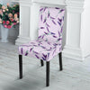 Lavender Floral Pattern Print Chair Cover-grizzshop