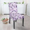 Lavender Floral Pattern Print Chair Cover-grizzshop