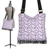 Lavender Floral Pattern Print Crossbody bags-grizzshop