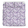 Lavender Floral Pattern Print Duvet Cover Bedding Set-grizzshop