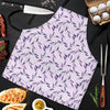 Lavender Floral Pattern Print Men's Apron-grizzshop