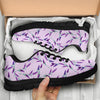 Lavender Floral Pattern Print Sneaker Shoes For Men Women-grizzshop