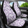 Lavender Floral Pattern Print Universal Fit Car Seat Covers-grizzshop