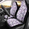 Lavender Floral Pattern Print Universal Fit Car Seat Covers-grizzshop