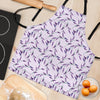 Lavender Floral Pattern Print Women's Apron-grizzshop