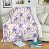 Lavender Floral Print Pattern Blanket-grizzshop
