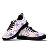 Lavender Floral Print Pattern Sneaker Shoes For Men Women-grizzshop