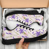 Lavender Floral Print Pattern Sneaker Shoes For Men Women-grizzshop