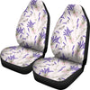 Lavender Floral Print Pattern Universal Fit Car Seat Covers-grizzshop