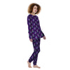 Lavender Purple Print Pattern Women's Pajamas-grizzshop